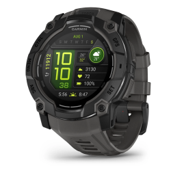 Garmin Instinct® 3 - 50mm AMOLED Black with Charcoal Silicone Band